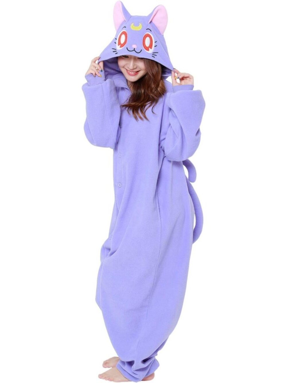 Sailor Moon Luna Kigurumi Onesie Jumpsuit | Cozy Halloween Costume Outfit